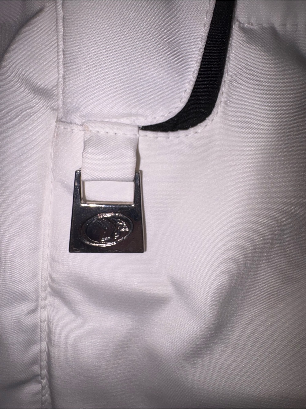 ZeroXposur White Puffer Jacket with Pink Stripe Accents - Picture 2 of 12